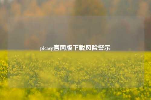 picacg官网版下载风险警示