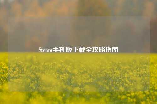 Steam手机版下载全攻略指南