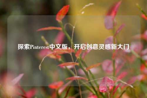 探索Pinterest中文版，开启创意灵感新大门