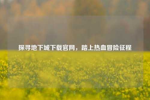 探寻地下城下载官网，踏上热血冒险征程