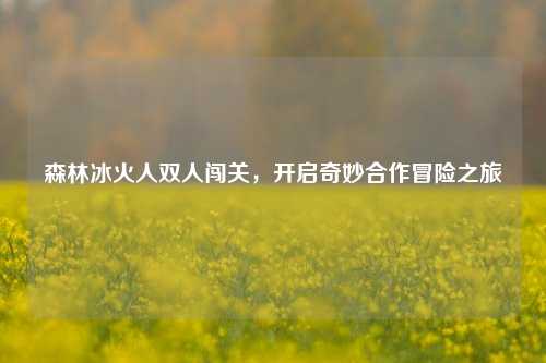 森林冰火人双人闯关，开启奇妙合作冒险之旅