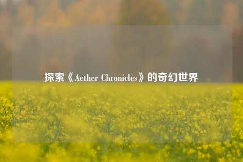 探索《Aether Chronicles》的奇幻世界