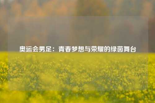 奥运会男足：青春梦想与荣耀的绿茵舞台